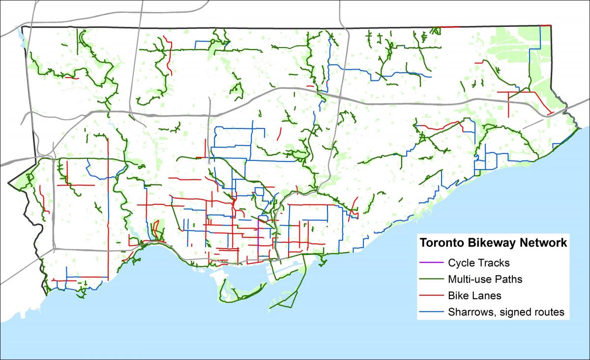 Toronto kole mapě