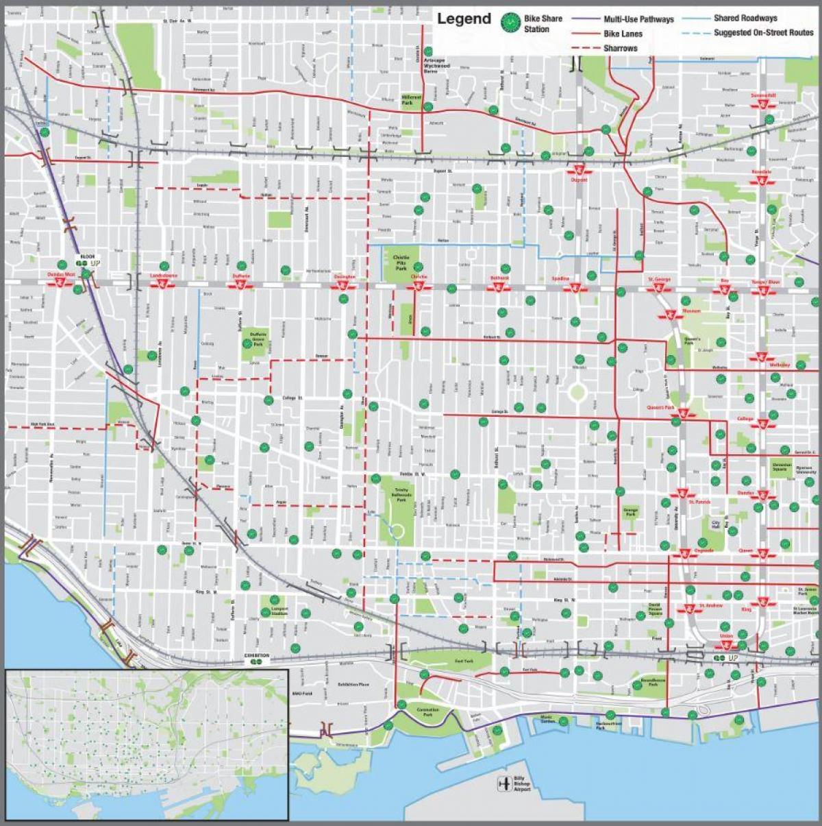 Toronto kole mapu sdílet