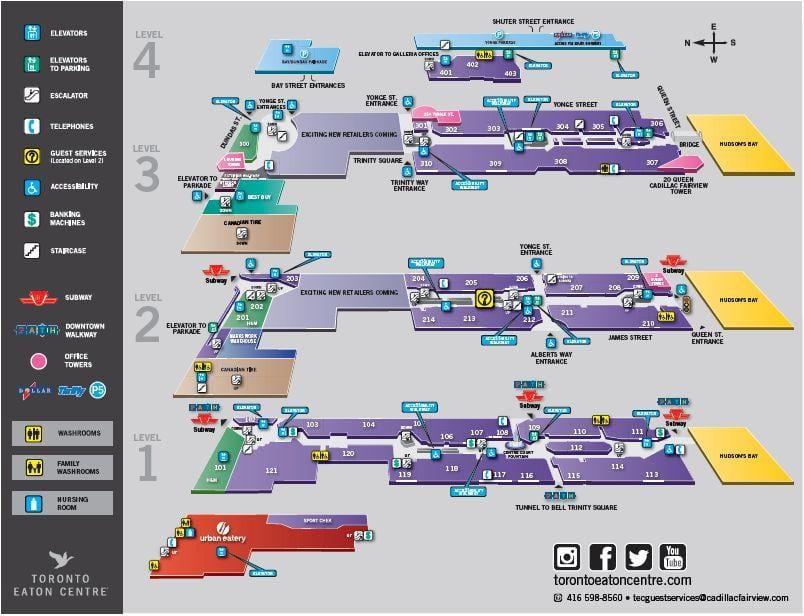 Toronto Eaton Centre mapě