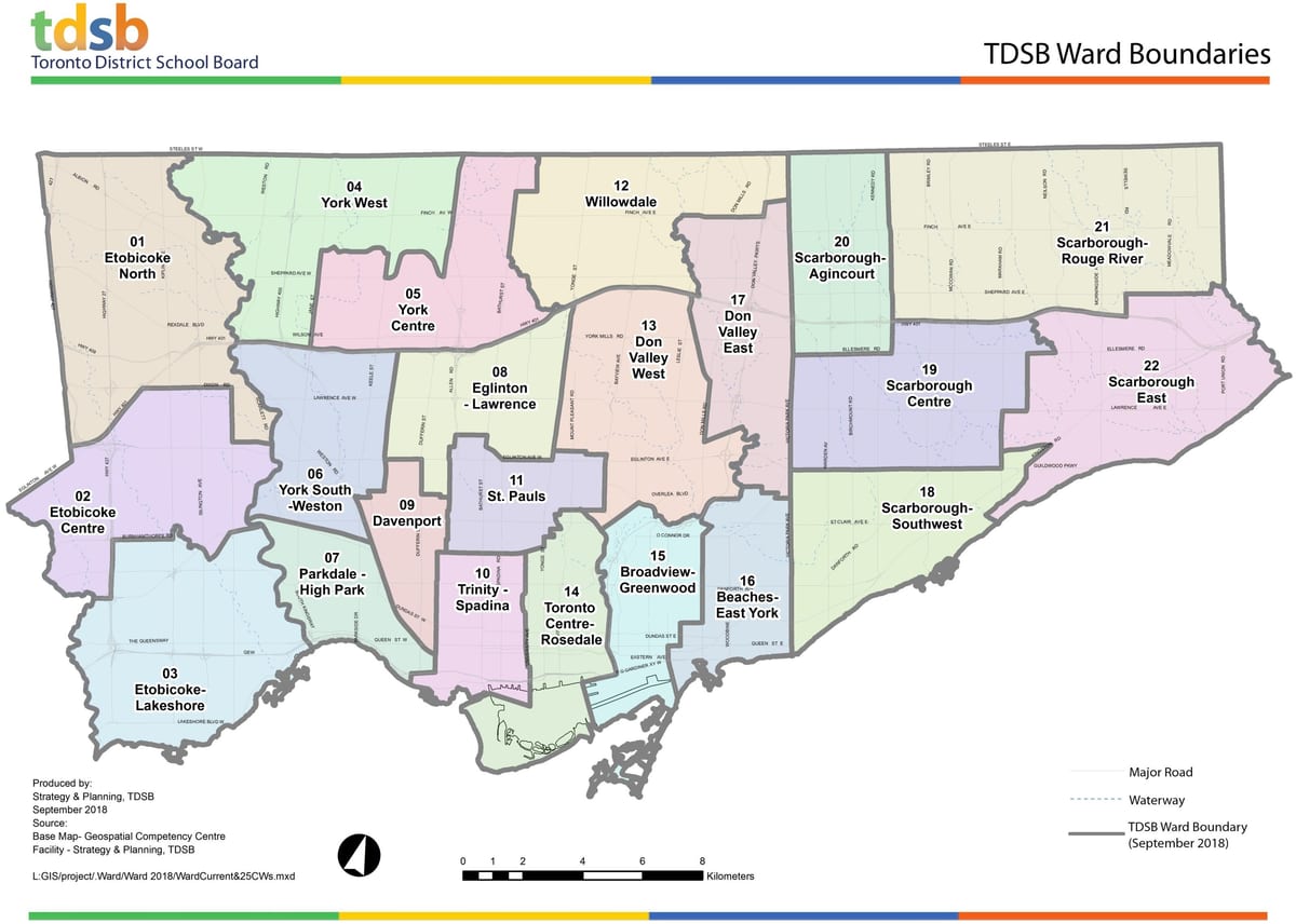 tdsb škol mapě