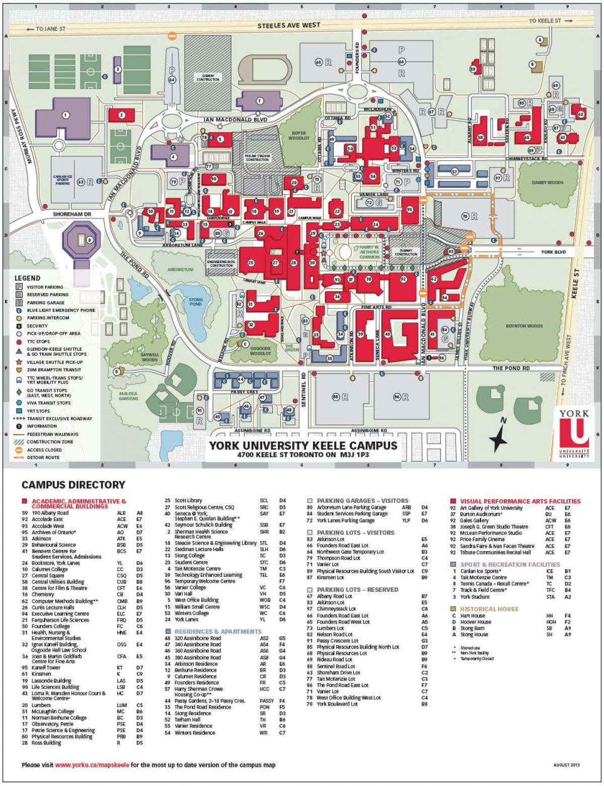 university of york mapa