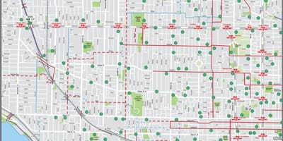 Toronto kole mapu sdílet