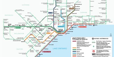 Toronto autobusového nádraží mapě