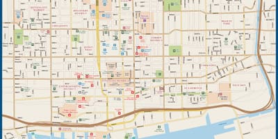 Downtown Toronto mapě