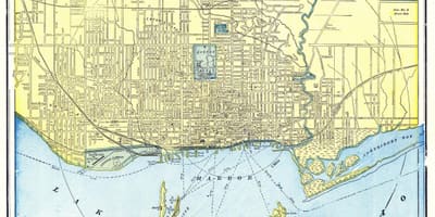 Stará mapa Toronto