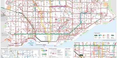 Ttc autobus mapa Toronto