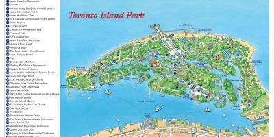 Mapa Toronto island