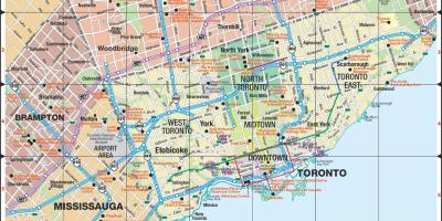 Mapa Toronto city