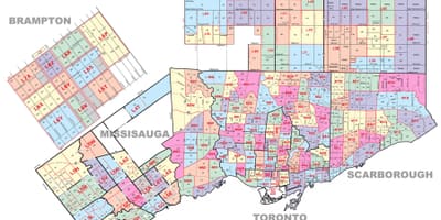 Psč mapa Toronto