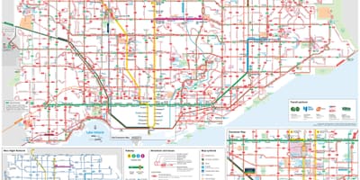 Ttc mapa autobusových linek